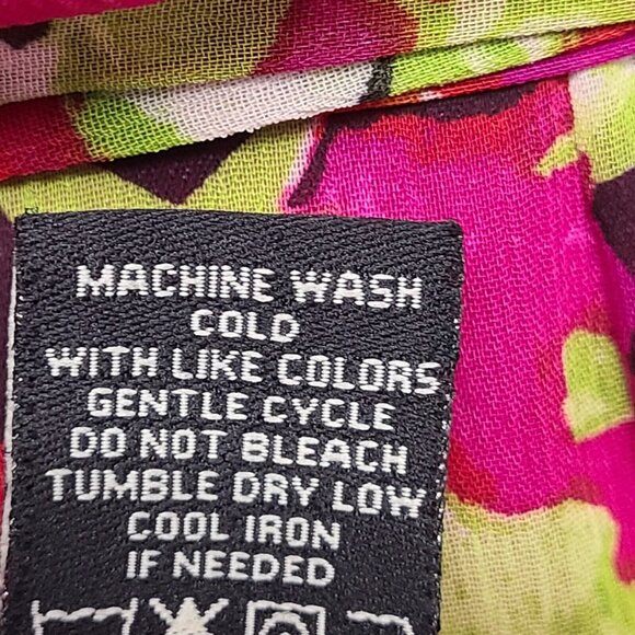 MSK Womans 8 Fuchsia Pink Floral Print Halter Neck Maxi Dress High Low H… - Picture 8 of 8